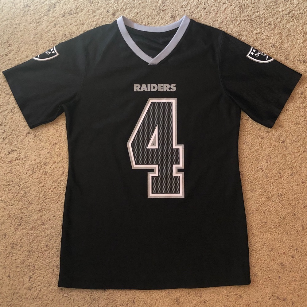 Raiders Derek Carr kids football jersey